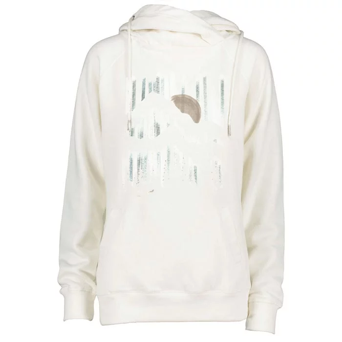 A Wolf In The Night... Womens Funnel Neck Pullover Hood