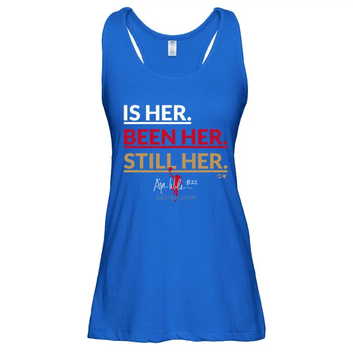 AJa Wilson Is Her. Been Her. Still Her Vegas Basketball Ladies Essential Flowy Tank