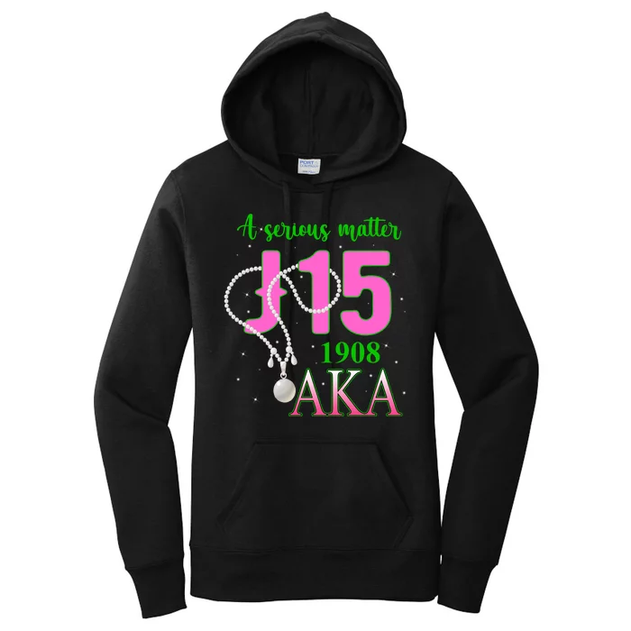 AKA Women J15 Founder's Day 1908 Pearl Women's Pullover Hoodie