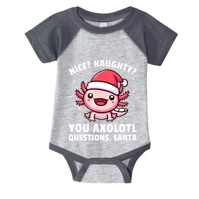 Axolotl Women Kids Axolotl Questions Christmas Infant Baby Jersey Bodysuit