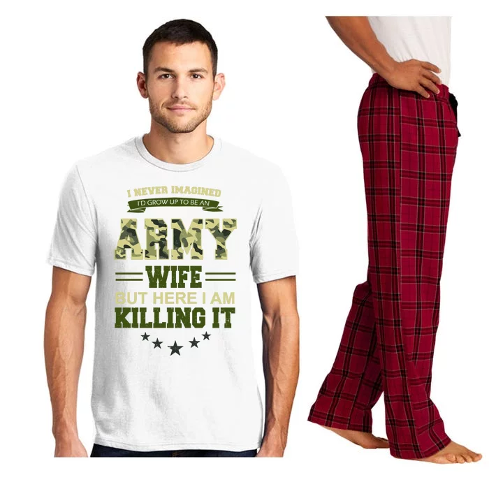 Army Wife Killing It Quote Pajama Set