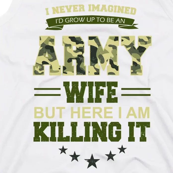 Army Wife Killing It Quote Tank Top