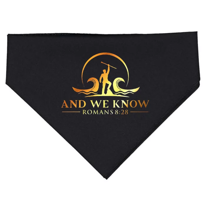 And We Know Romans 828 Bible Verse Christian Costume USA-Made Doggie Bandana