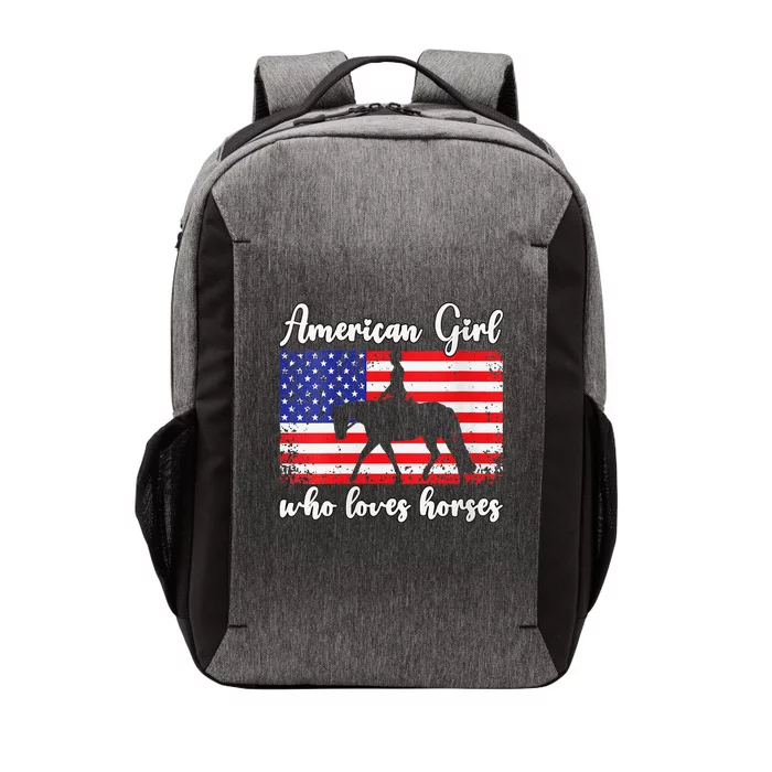 American  who loves horses dressage rider Vector Backpack