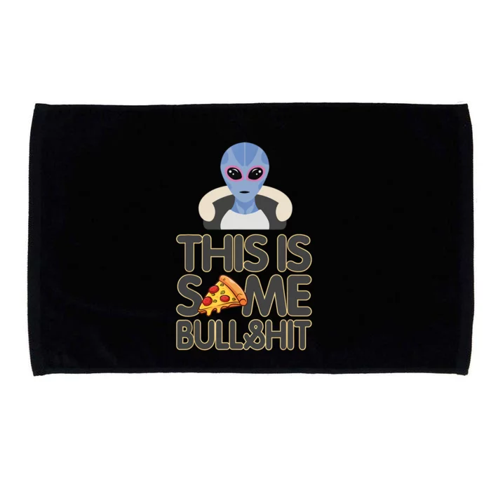 Alien Who Likes Pizza Ufo Alien Colorado Fun Microfiber Hand Towel