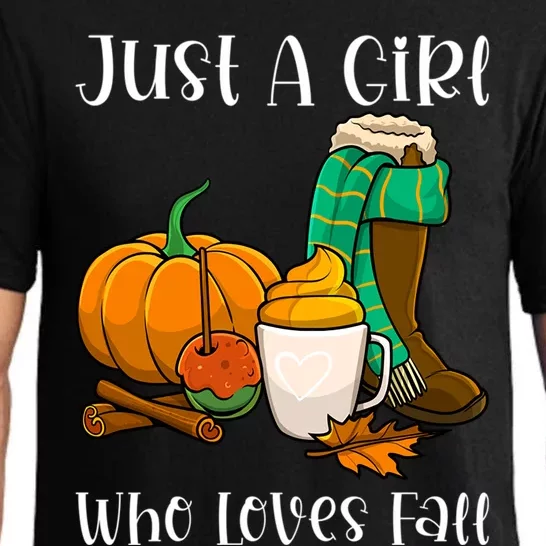 A Who Loves Fall Autumn Season Pumpkin Spice Latte Funny Gift Pajama Set