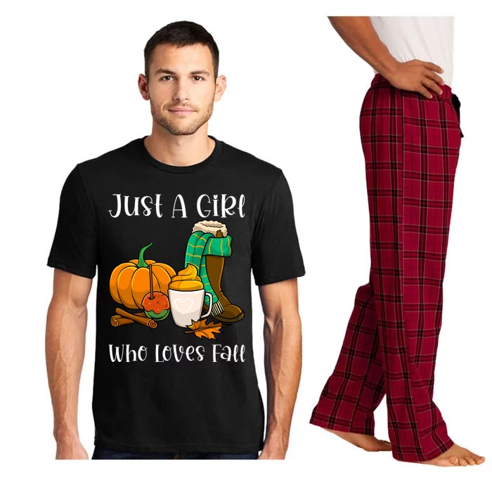 A Who Loves Fall Autumn Season Pumpkin Spice Latte Funny Gift Pajama Set