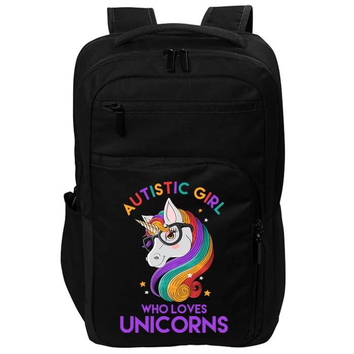 Autistic Who Loves Unicorns Impact Tech Backpack