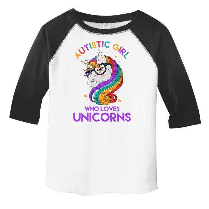 Autistic Who Loves Unicorns Toddler Fine Jersey T-Shirt