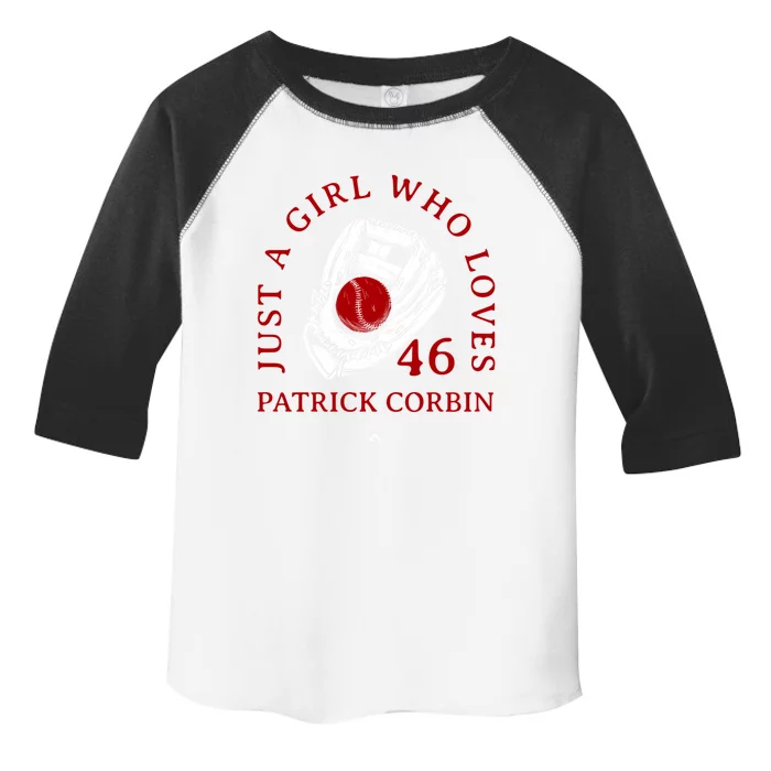 A Who Loves Patrick Corbin Friend Baseball Fan Gift Toddler Fine Jersey T-Shirt