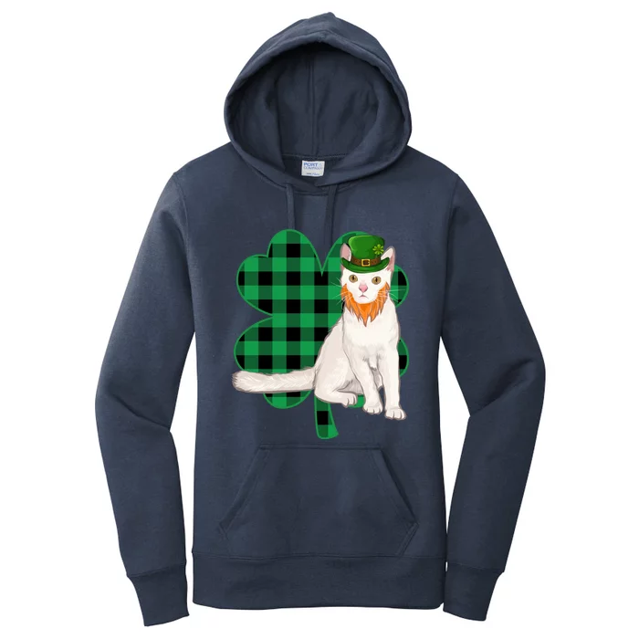 American Wirehair Leprechaun St Patricks Day Lucky Clover Cute Gift Women's Pullover Hoodie