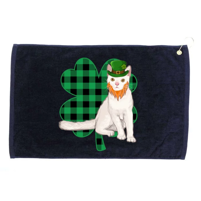 American Wirehair Leprechaun St Patricks Day Lucky Clover Cute Gift Grommeted Golf Towel