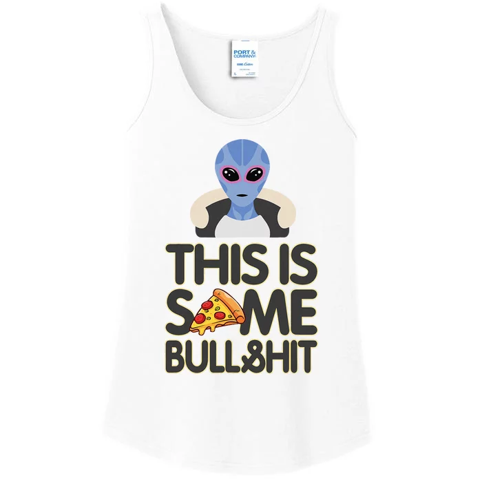 Alien Who Likes Pizza Ufo Alien Colorado Fun Ladies Essential Tank