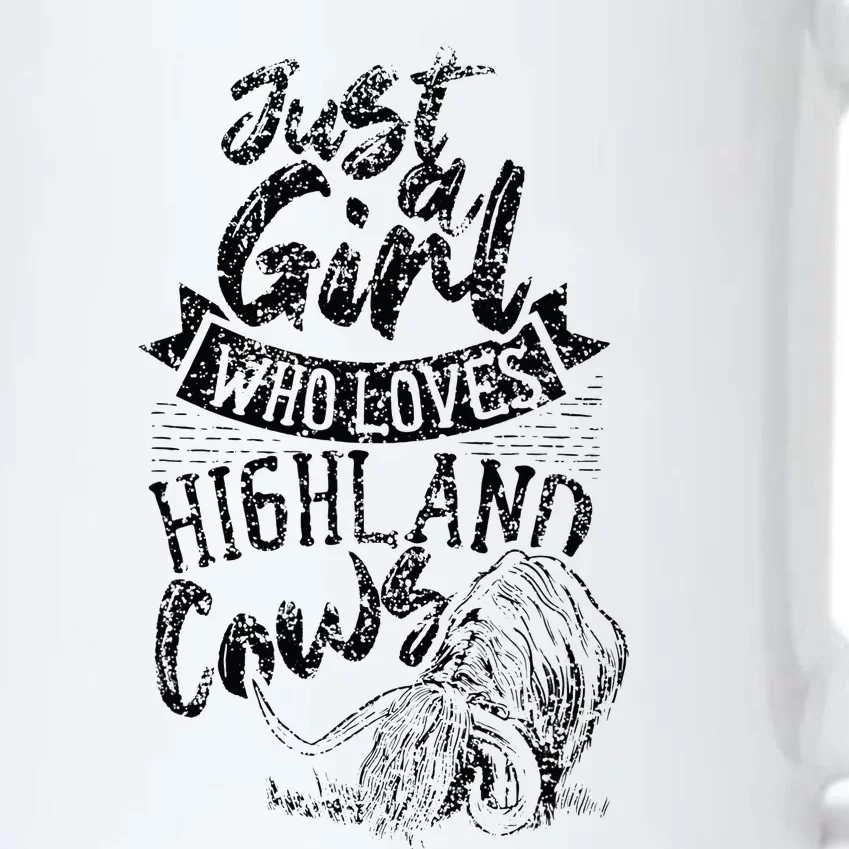 A Who Loves Highland Cows Highland Cattle Scottish Black Color Changing Mug