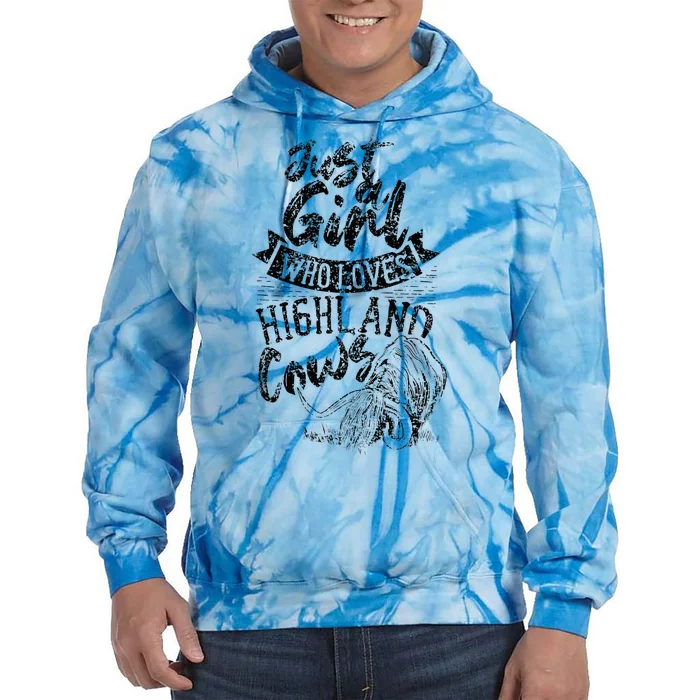 A Who Loves Highland Cows Highland Cattle Scottish Tie Dye Hoodie