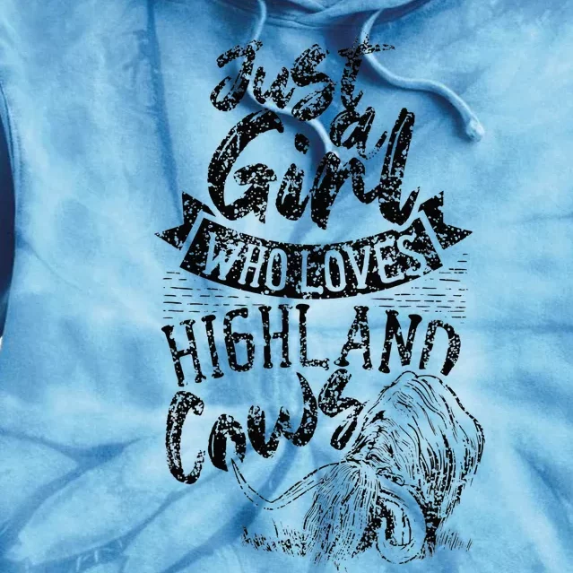 A Who Loves Highland Cows Highland Cattle Scottish Tie Dye Hoodie