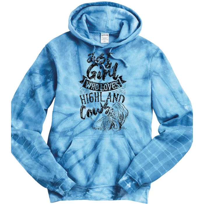 A Who Loves Highland Cows Highland Cattle Scottish Tie Dye Hoodie