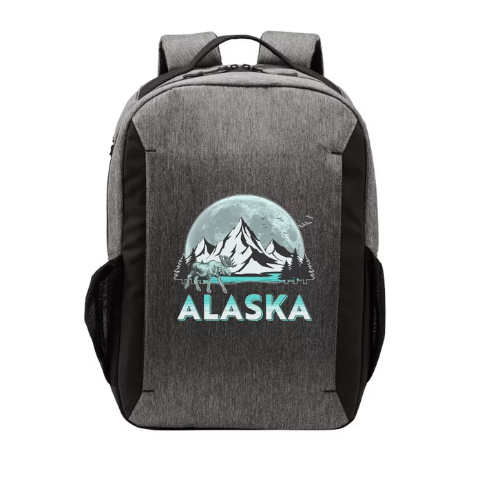 Alaska Wilderness Moose Moon Vector Backpack