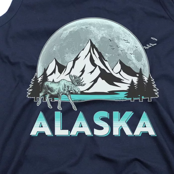 Alaska Wilderness Moose Moon Tank Top