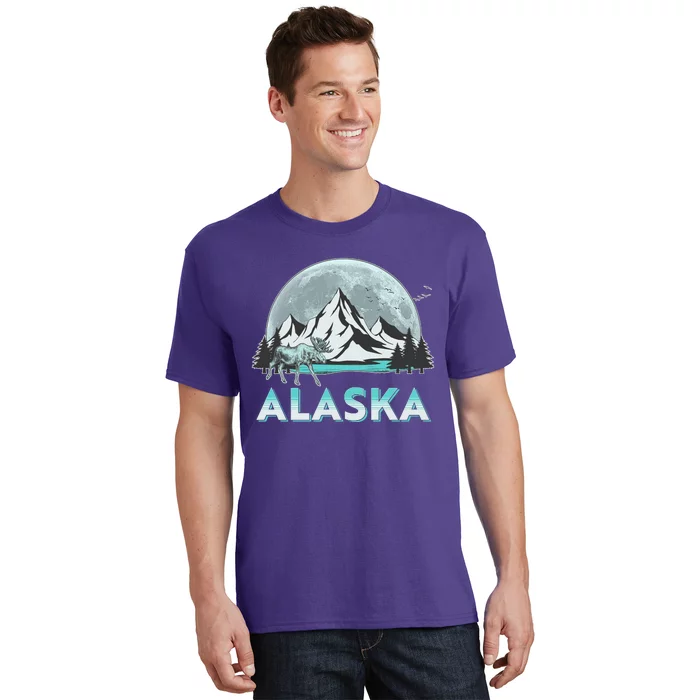 Alaska Wilderness Moose Moon T-Shirt