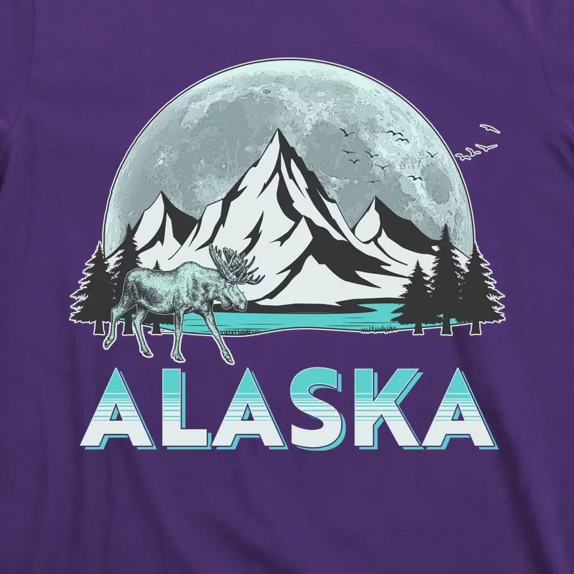 Alaska Wilderness Moose Moon T-Shirt