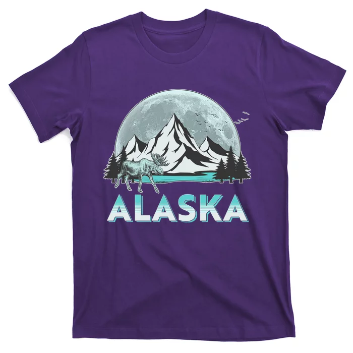 Alaska Wilderness Moose Moon T-Shirt