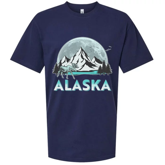 Alaska Wilderness Moose Moon Sueded Cloud Jersey T-Shirt