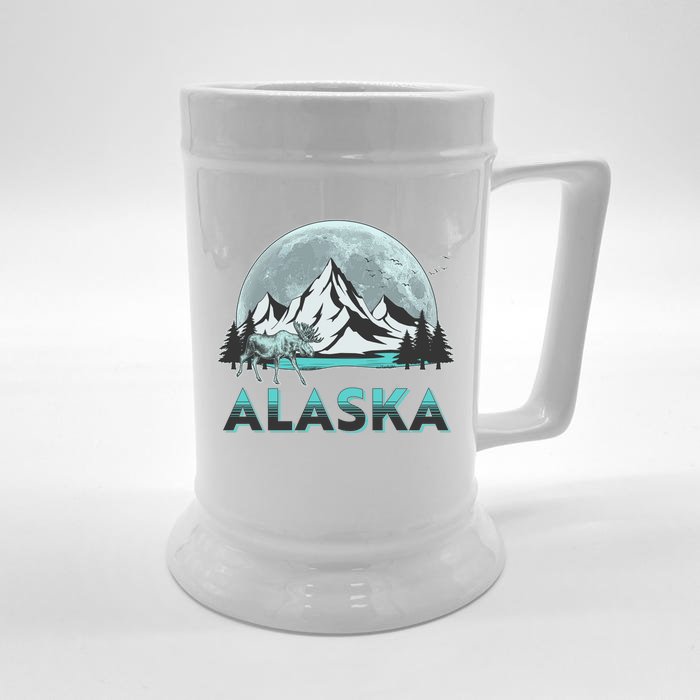 Alaska Wilderness Moose Moon Front & Back Beer Stein