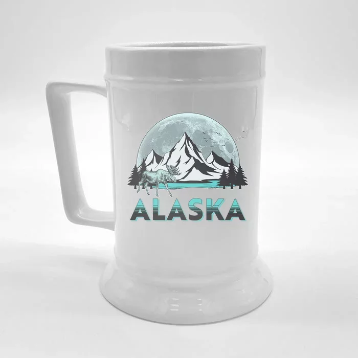 Alaska Wilderness Moose Moon Front & Back Beer Stein