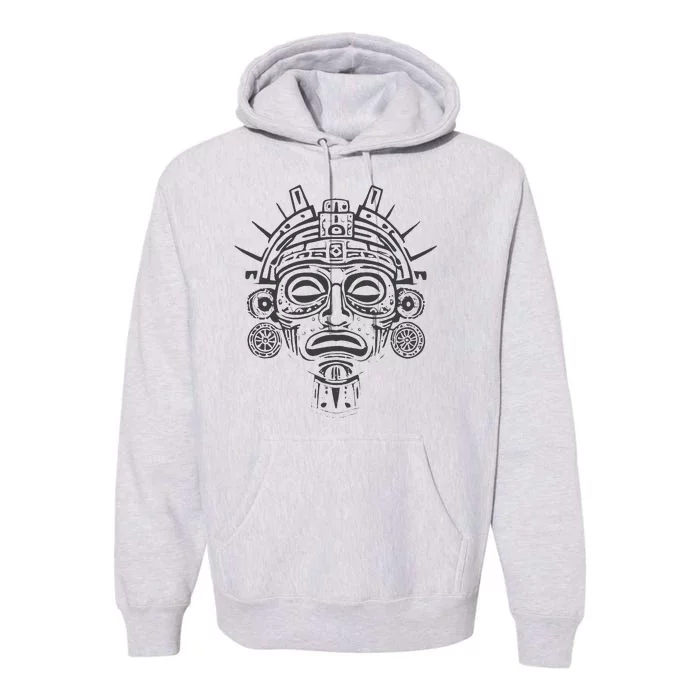 Aztec Warrior Mask Premium Hoodie