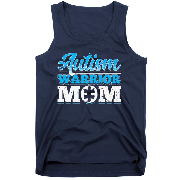 Autism Warrior Mom Autism Awareness Month Gift Tank Top