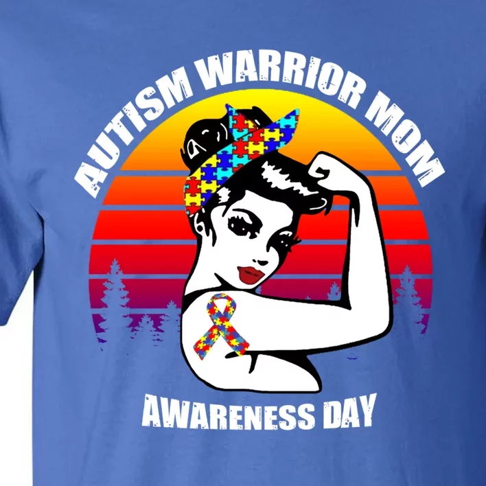 Autism Warrior Mom Unbreakable Gift Autism Awareness Tee Cool Gift Tall T-Shirt