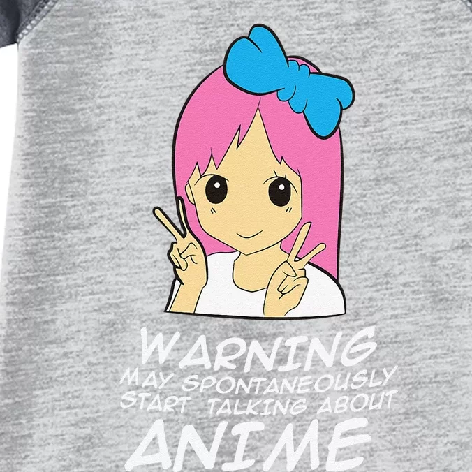 Anime Warning May Spontaneously Start Talking About Anime Infant Baby Jersey Bodysuit