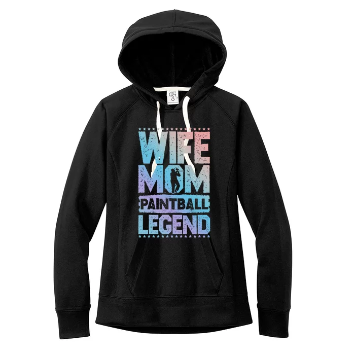 Airsoft Wife Mom Paintball Legend Paintball 'S Meaningful Gift Women's Fleece Hoodie