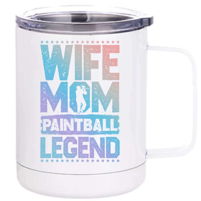 Airsoft Wife Mom Paintball Legend Paintball 'S Meaningful Gift Front & Back 12oz Stainless Steel Tumbler Cup