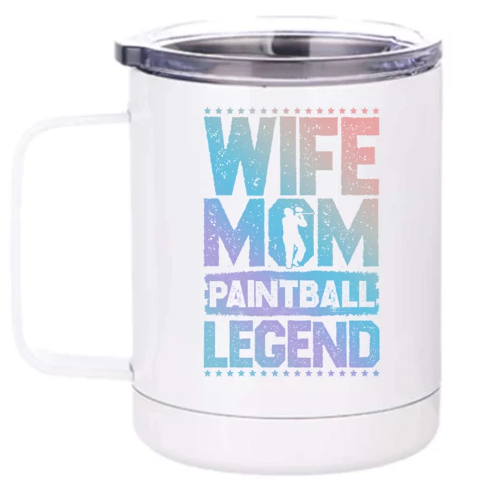 Airsoft Wife Mom Paintball Legend Paintball 'S Meaningful Gift Front & Back 12oz Stainless Steel Tumbler Cup