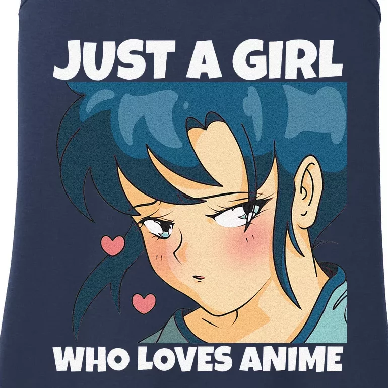 Anime Weeb Merch Forn Girls Just A Girl Who Loves Anime Ladies Essential Tank