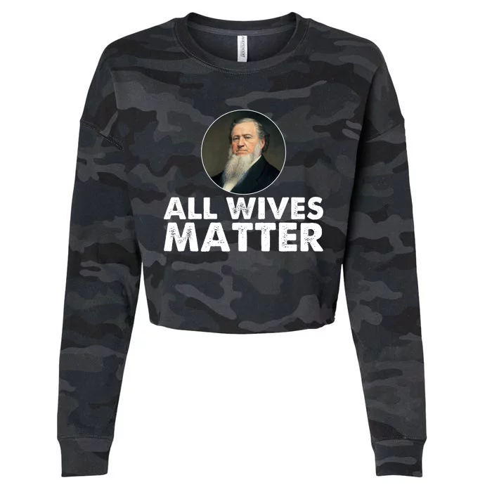 All Wives Matter Joseph Smith Polygamy Ex Mormon Lds Meme Cropped Pullover Crew