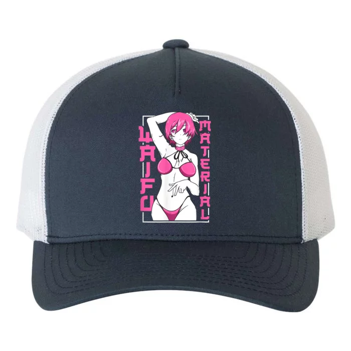 Anime Waifu Material Japanese Anime Lover Shirt Yupoong Adult 5-Panel Trucker Hat