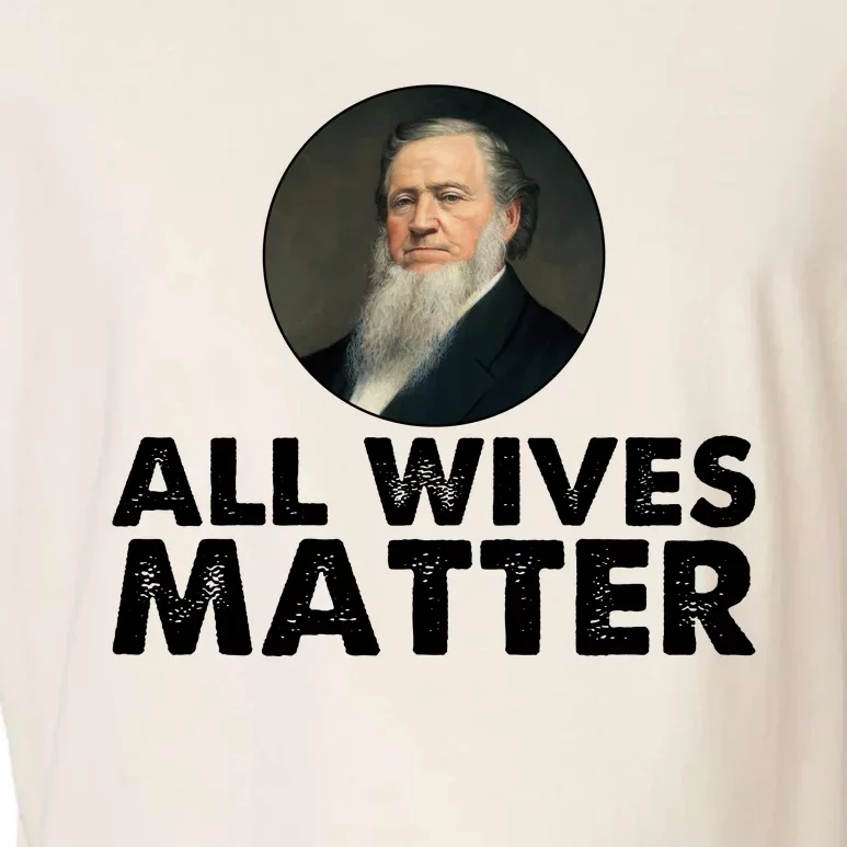 All Wives Matter Joseph Smith Polygamy Ex Mormon Lds Meme Garment-Dyed Women's Muscle Tee