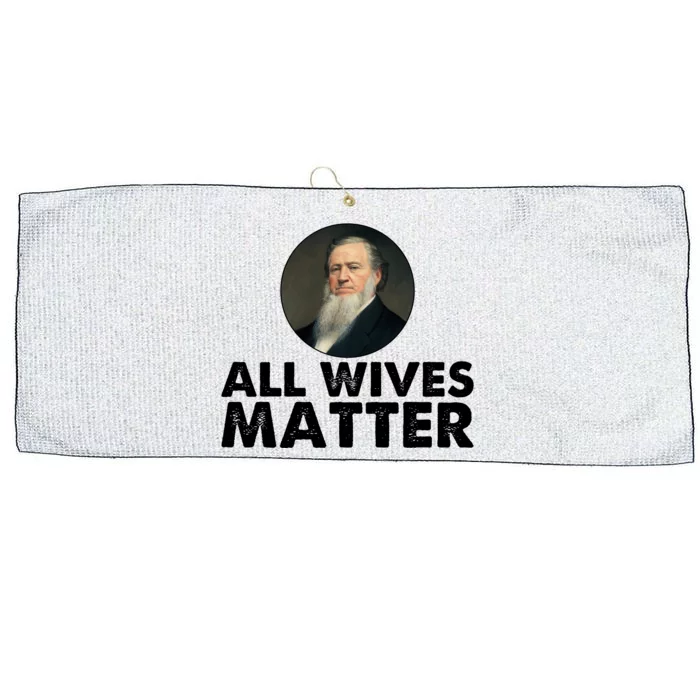 All Wives Matter Joseph Smith Polygamy Ex Mormon Lds Meme Large Microfiber Waffle Golf Towel