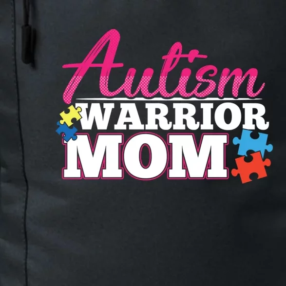 Autism Warrior Mom Cute Autism Awareness Puzzle Piece Gift Daily Commute Backpack