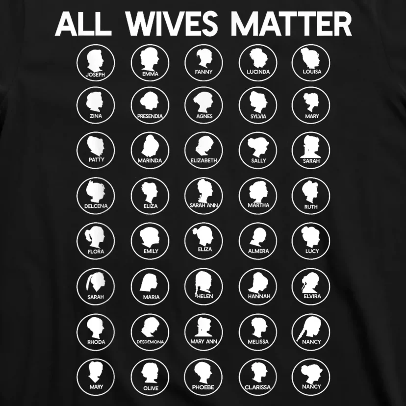 All Wives Matter Joseph Smith Polygamy Ex Mormon Lds Meme T-Shirt