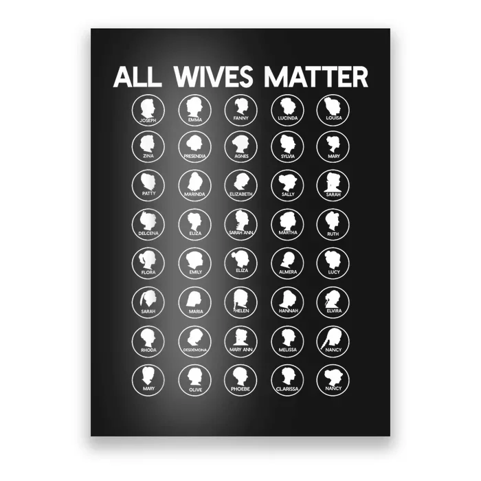 All Wives Matter Joseph Smith Polygamy Ex Mormon Lds Meme Poster