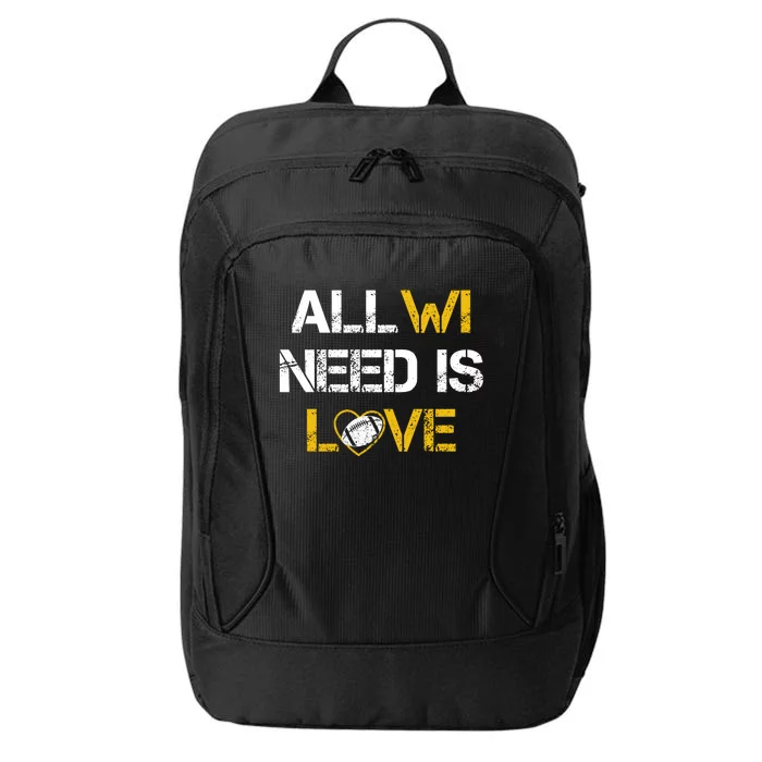 All Wi Need Is Love Green Bay City Backpack