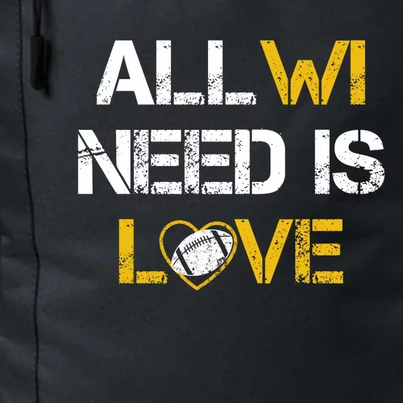 All Wi Need Is Love Green Bay Daily Commute Backpack