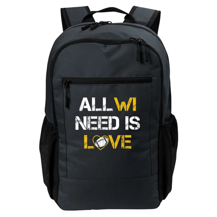 All Wi Need Is Love Green Bay Daily Commute Backpack