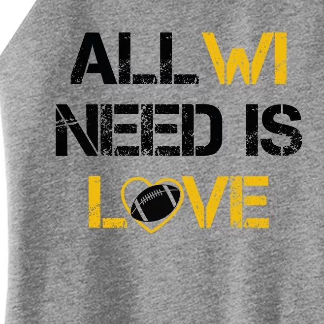 All Wi Need Is Love Green Bay Women’s Perfect Tri Rocker Tank