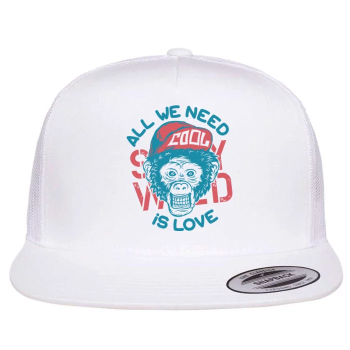 All We Need Is Love Flat Bill Trucker Hat