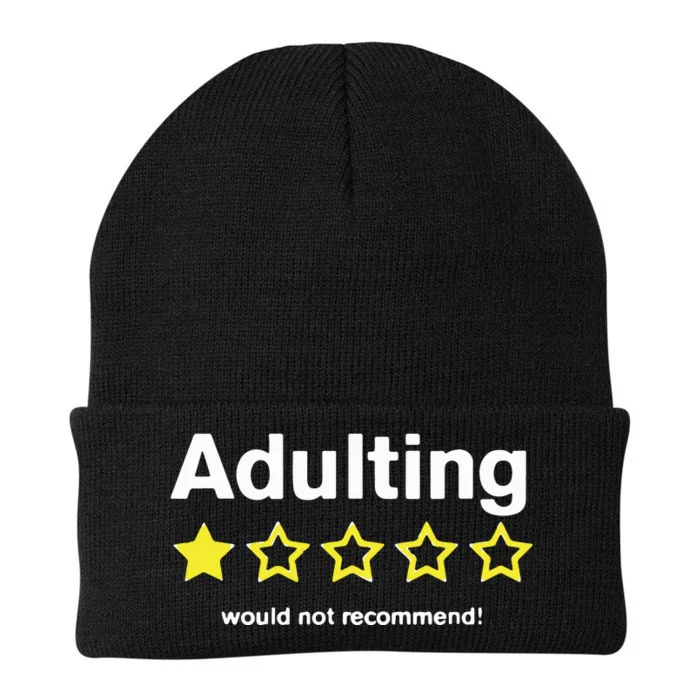 Adulting Would Not Recommend Knit Cap Winter Beanie